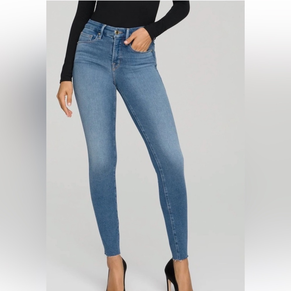 Good American “Good Legs” jeans   Size 0/24. Blue. Gently used.